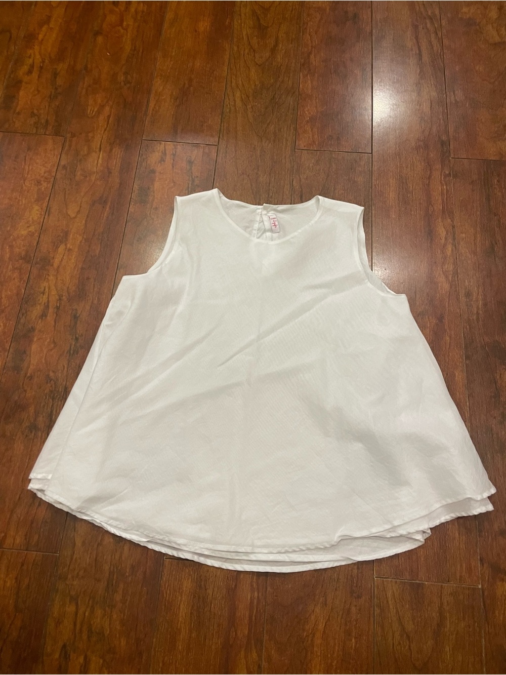 Il Gufo White A-Line Sleeveless Tank